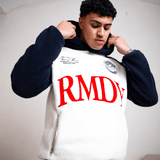 Cream & Navy 2 Tone Remedy Sherpa Hoodie