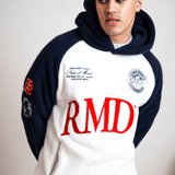 Cream & Navy 2 Tone Remedy Sherpa Hoodie
