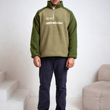 Khaki 2 Tone Sherpa 1/4 Zip