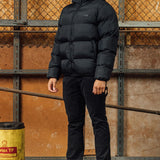 Black Kabru Hooded Puffer Jacket