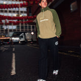Khaki 2 Tone Sherpa 1/4 Zip