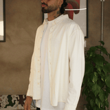 Ecru Cotton Overshirt