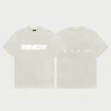 Cream Blurred RMDY. Graphic Tee