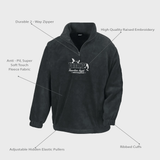 Dove RMDY. Black 1/4 Zip Fleece