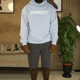 Pastel Blue Blurred RMDY. Graphic Hoodie